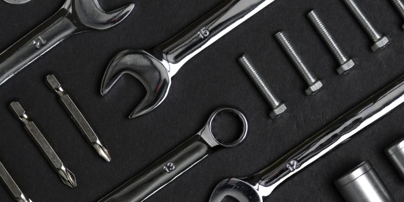 top-view-mechanical-supplies-composition